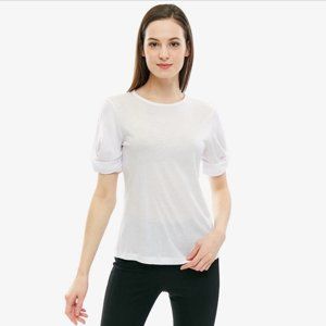 Tommy Hilfiger dámské bílé tričko Lee - M (100)